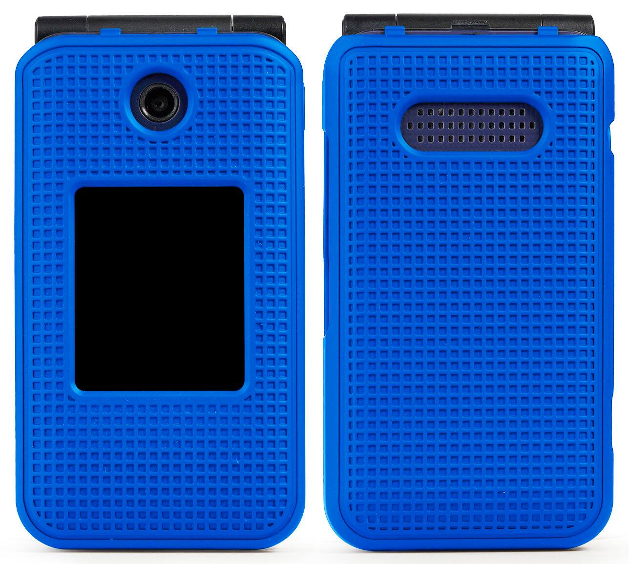Alt View 3. Nakedcellphone - Case and Belt Clip Holster for Cingular Flip IV, Cricket Debut - Blue.