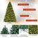 Enhanced Tree Top: Eco-friendly PVC Material, Hinged Design, Stable & Foldable Base, Bearable for Tiny Decorations, 1438 Tips for More Natural and Plush Tree, Cross Shaped with 430 LED Shining Lights, Metal for Good Supporting.
