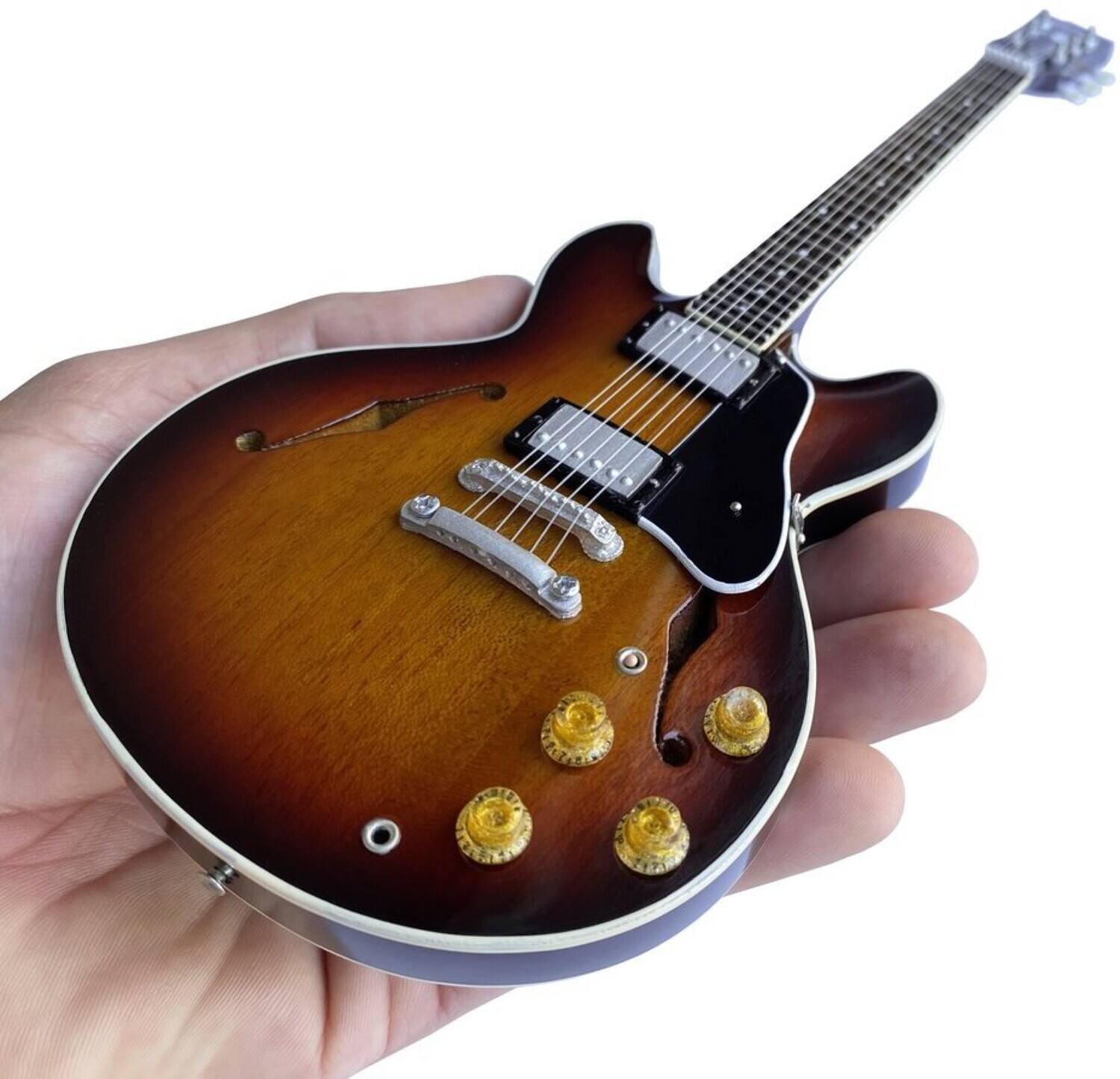 Alt View 4. Axe Heaven - Axe Heaven -Gibson ES-335 Vintage Sunburst Mini Guitar Replica Collectible   - COLLECTIBLES - Multicolor.