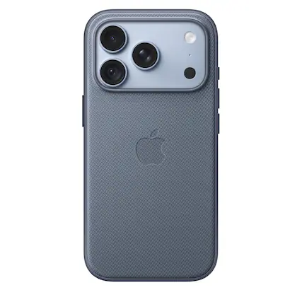 Front. Apple - iPhone 18 Pro TechWoven Case with MagSafe - Chambray Blue.