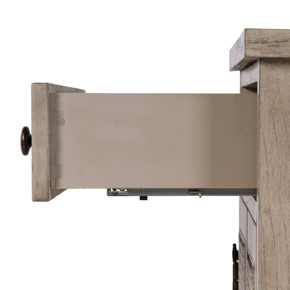 Alt View 5. Butler Specialty - Flagstaff 30 in. W Rectangular Cane Accent Chest - Gray.