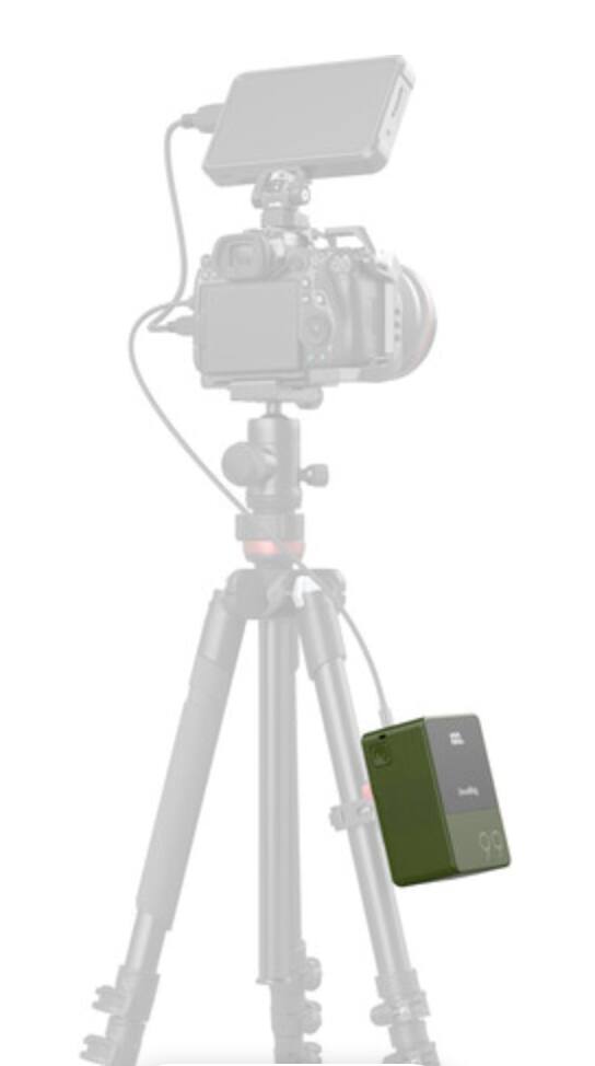 Alt View 5. Smallrig - SmallRig VB99 Mini V-Mount Battery 99Wh (Green) for Cameras, LED Video Lights, Monitors, and Filmmaking Gear-4930.