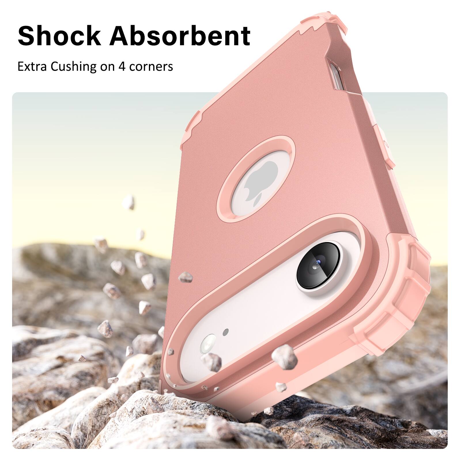 Shock Absorbent  
Extra Cushing on 4 corners
