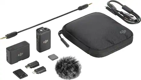 DJI - Mic Mini (1 TX + 1 RX) - Black