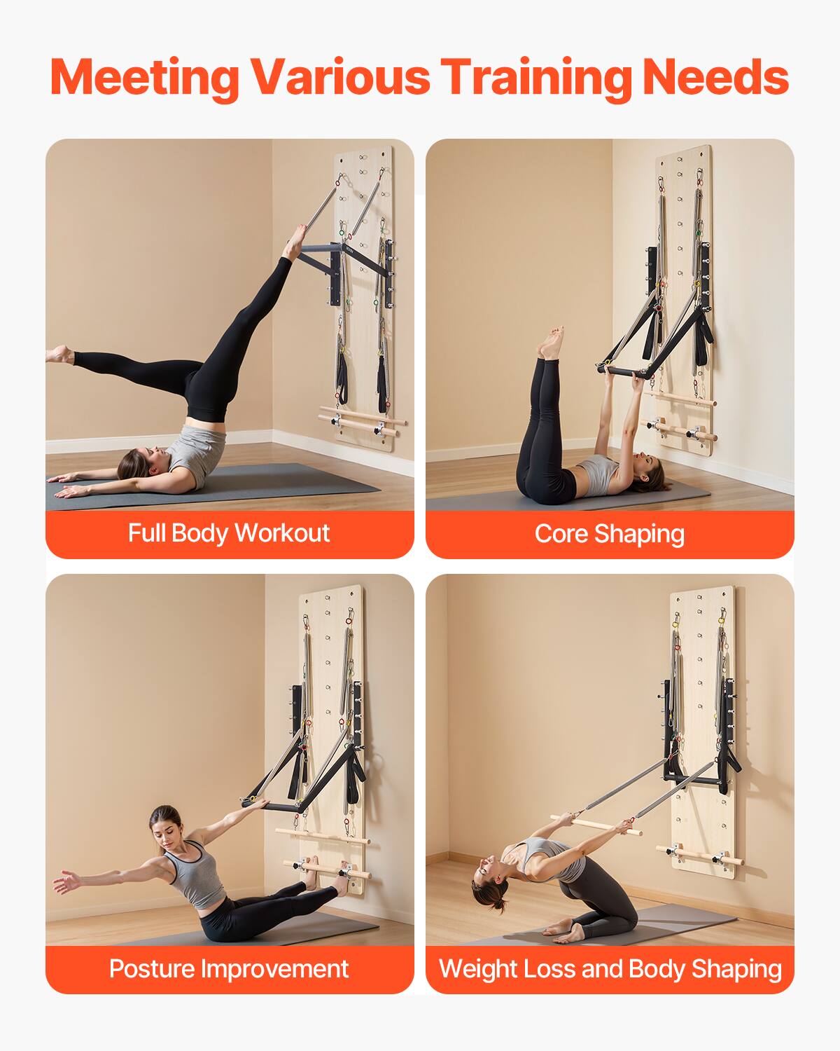 Meeting Various Training Needs

- Full Body Workout
- Core Shaping
- Posture Improvement
- Weight Loss and Body Shaping