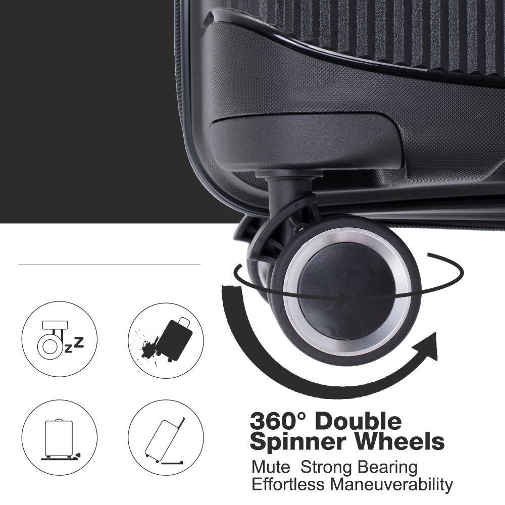 360° Double Spinner Wheels  
Mute Strong Bearing  
Effortless Maneuverability
