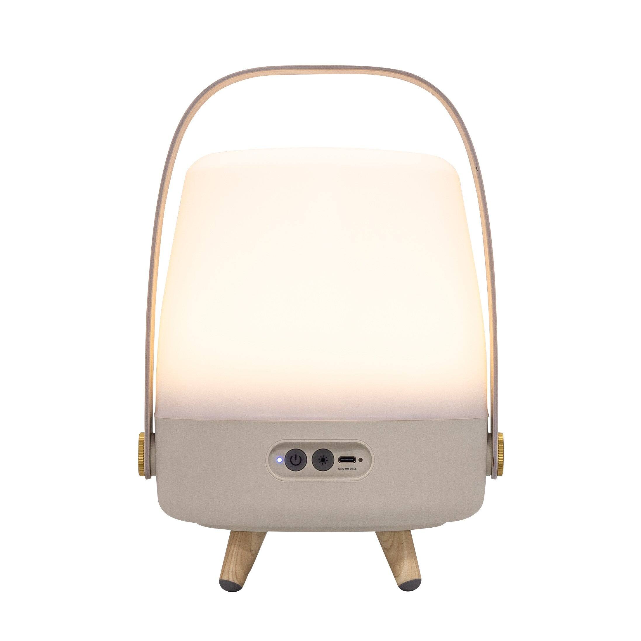 Alt View 6. Kooduu - Lite Up Play Mini- Sand Lamp, Cordless rechargeable indoor/outdoor speaker Lamp, Sound by JBL.