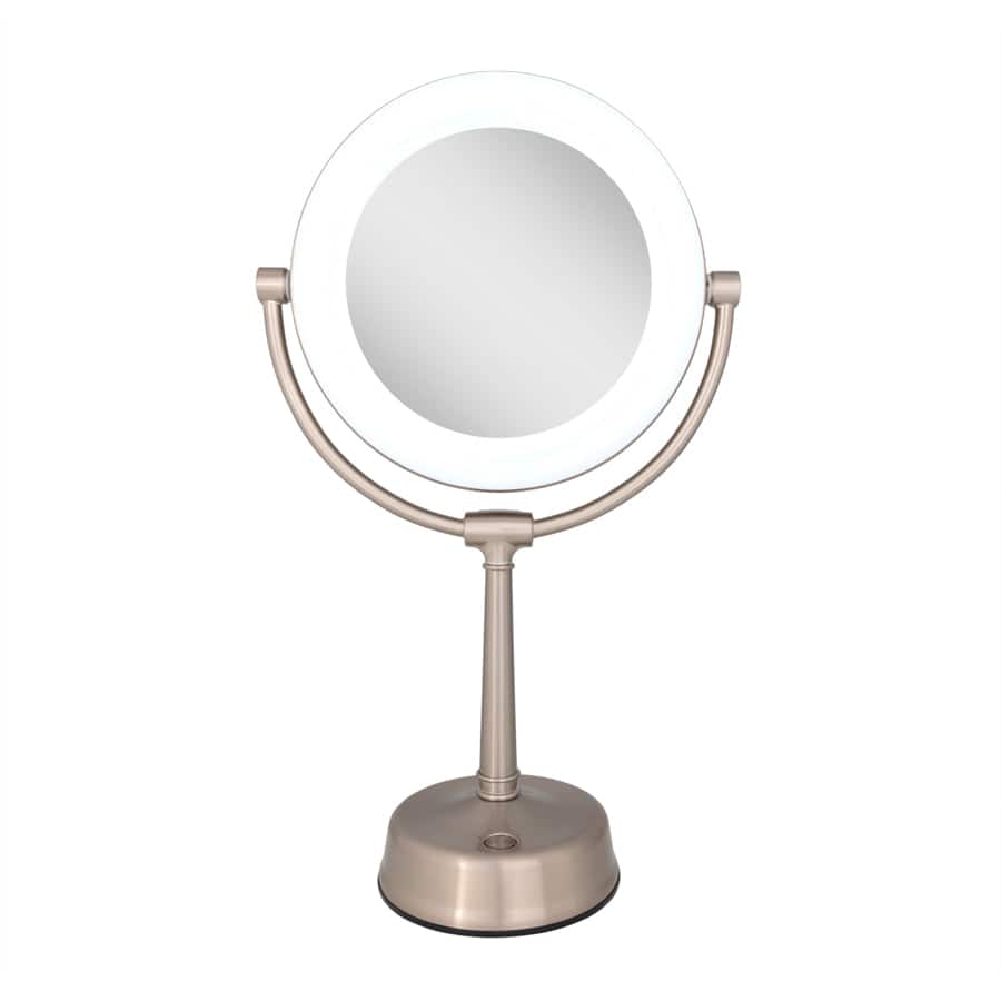 Zadro - Lexington, LED Lighted Makeup Mirror with 10X/1X Magnifications - Rose Gold price history on PriceWatchPro