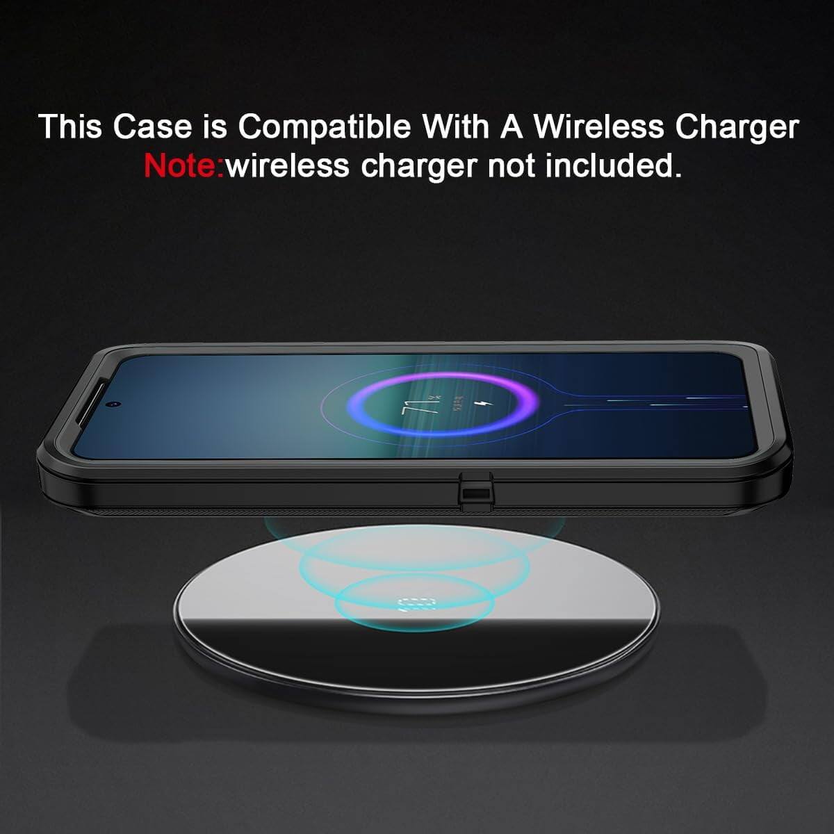 This Case is Compatible With A Wireless Charger
Note: wireless charger not included.