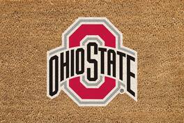 Evergreen Enterprises - Ohio State Buckeyes 24" x 36" Outdoor Team Logo Coir Mat - Brown