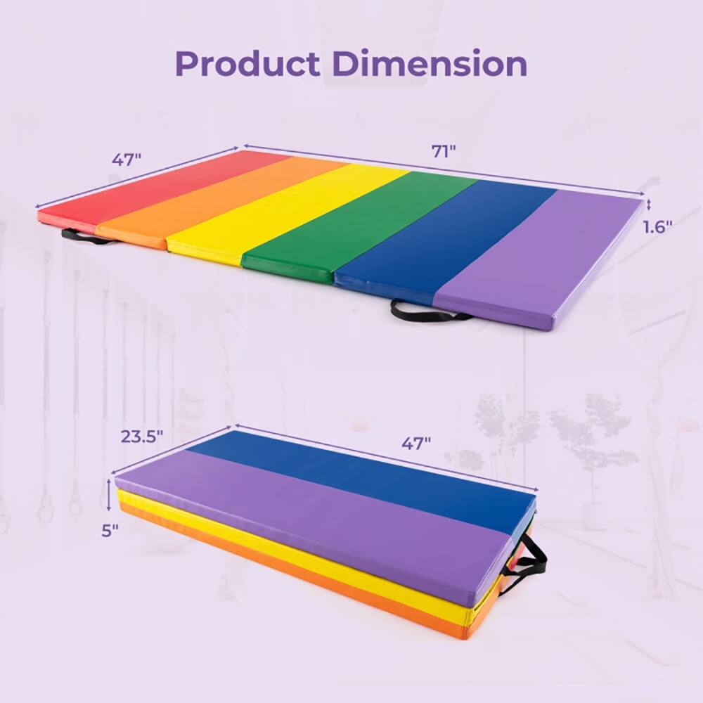 Product Dimension: 47" x 71" x 1.6"  
Folded Dimension: 23.5" x 47" x 5"