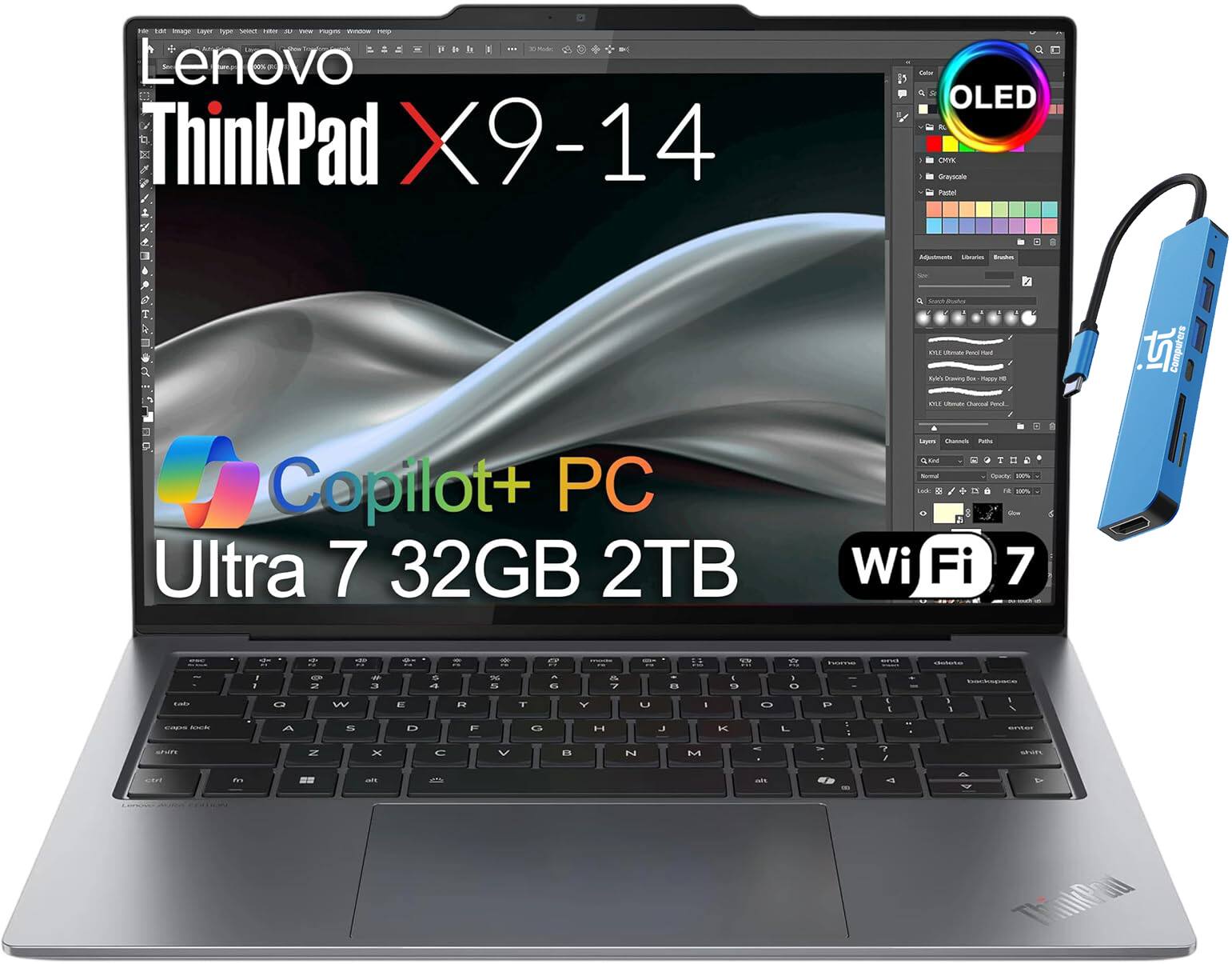"Lenovo - ThinkPad X9 14 Aura Edition 14"" WUXGA OLED Laptop - Core Ultra 7 258V - 32GB RAM - 2TB SSD - Thunderbolt - Win 11Pro - Gray" price history on PriceWatchPro