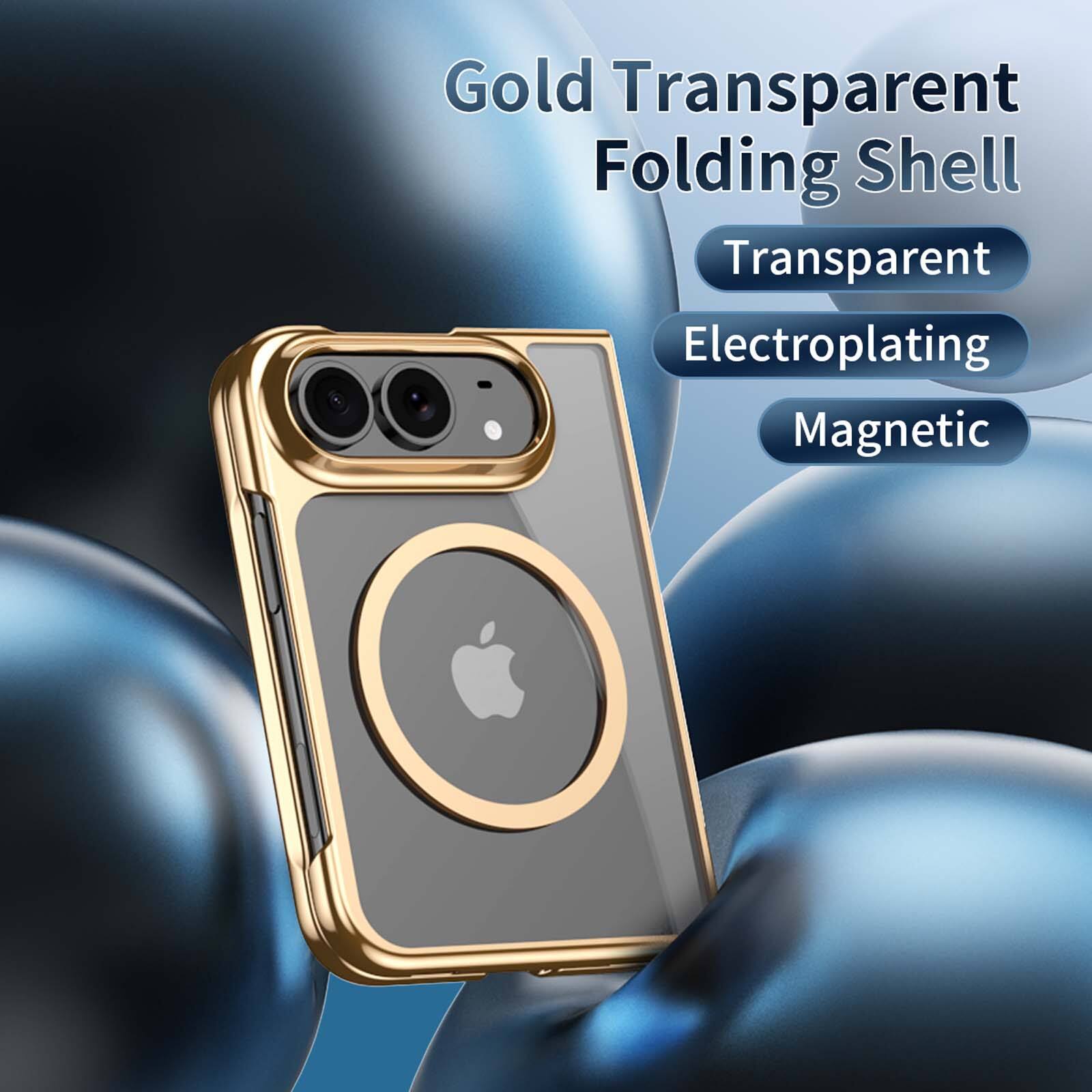 Dteck for Apple iPhone Duo Magnetic Slim Thin Transparent Case Built in ...