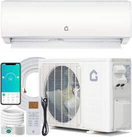 Qeetex - 23000 BTU Wifi Enabled Mini Split Air Conditioner & Heater 17 SEER2 208/230V Inverter Ductless Wall AC Unit Kits