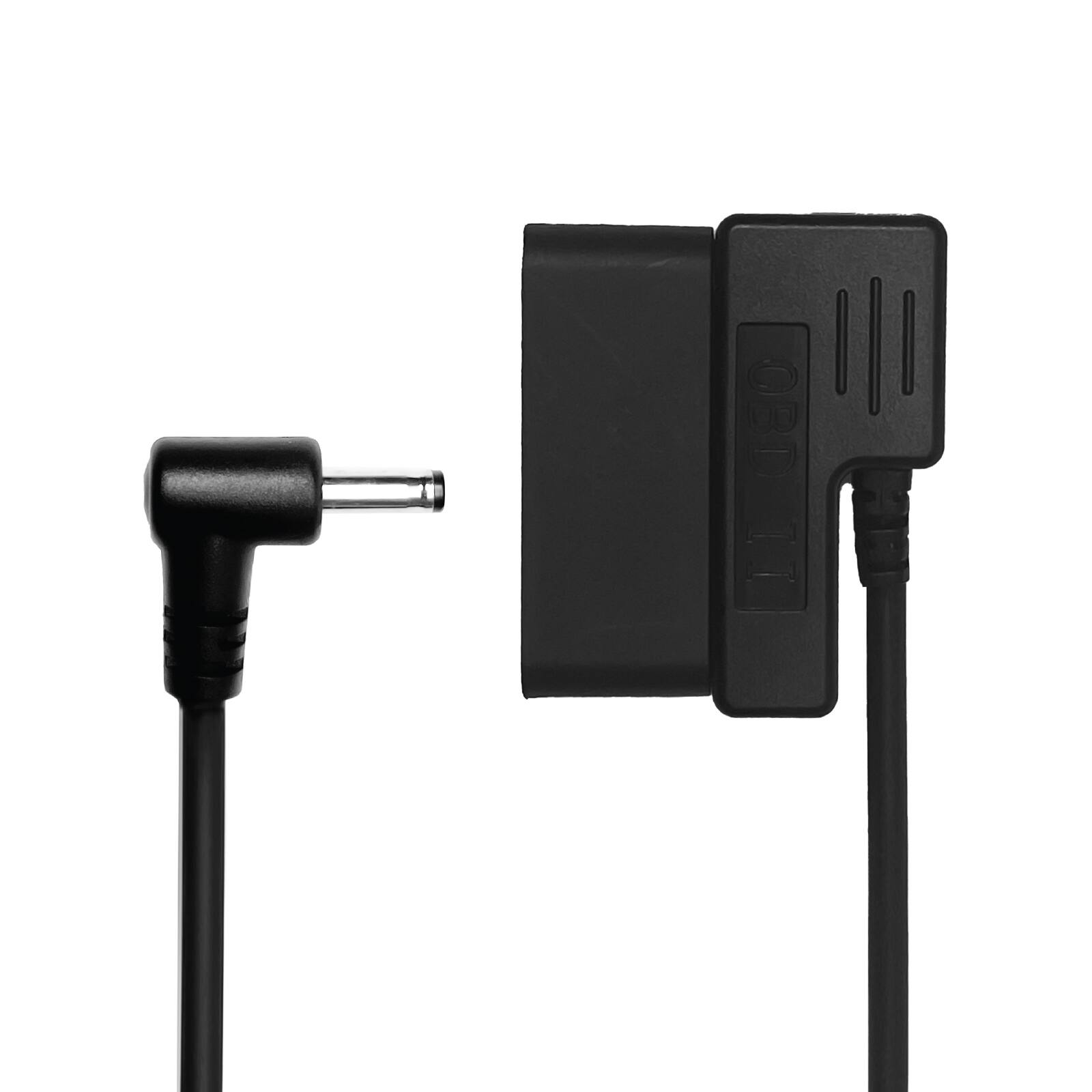 Alt View 1. Cobra - OBDII to Barrel Connector Cable, 9.8 feet Power Cord for Cobra Radar Detectors - Black.