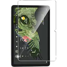 Front. SaharaCase - ZeroDamage Ultra Strong Tempered Glass Screen Protector for Google Pixel Tablet - Clear.