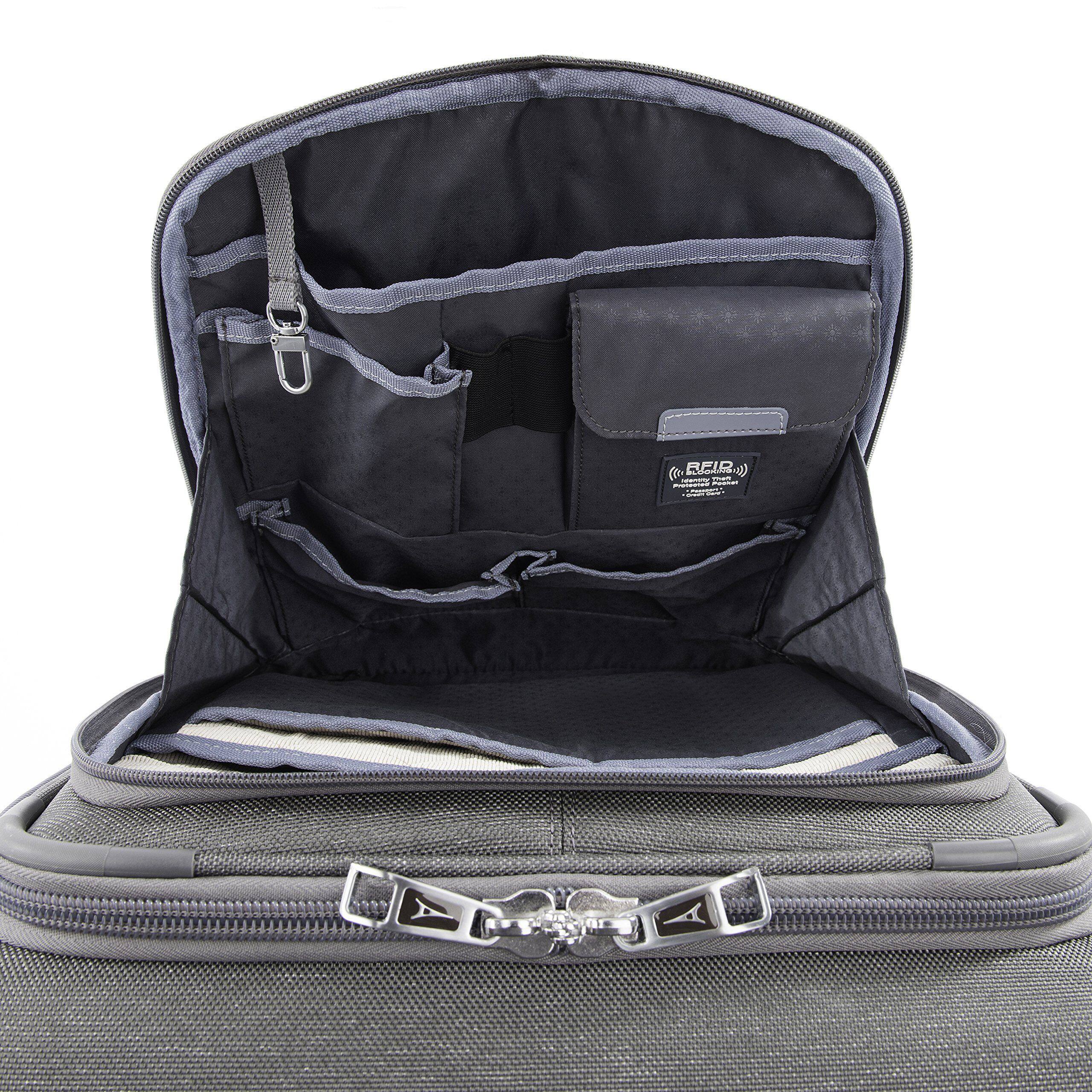 Alt View 1. Travelpro - Travelpro Platinum Elite Softside Expandable 20" Carry On Spinner - Vintage Grey.