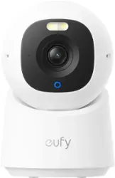 eufy - E30 Indoor Wired 4K PTZ Security Camera with Spotlight - White - Front_Zoom