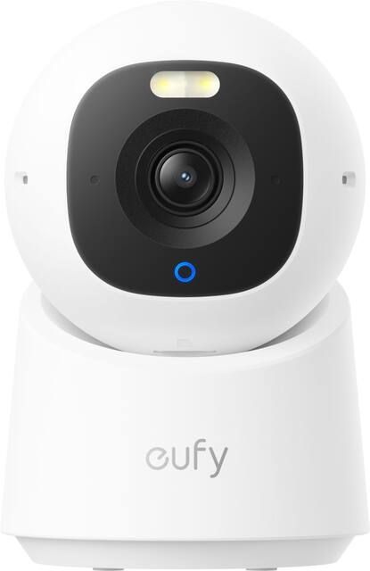 eufy - E30 Indoor Wired 4K PTZ Security Camera with Spotlight - White