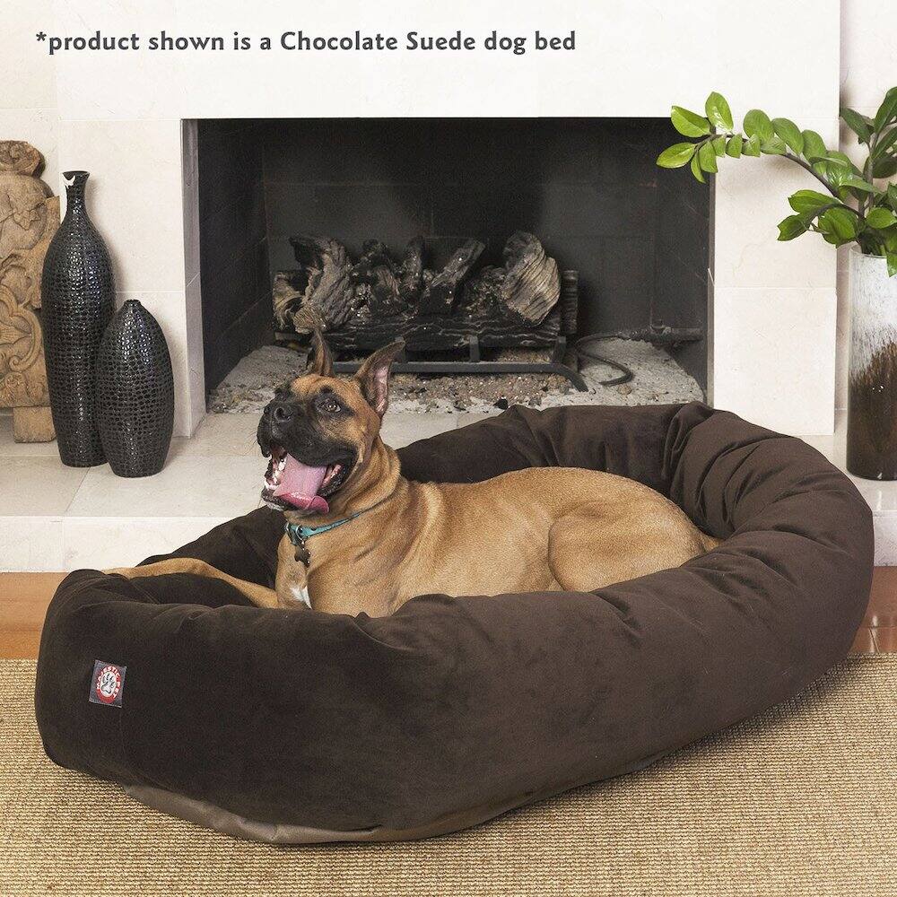 *product shown is a Chocolate Suede dog bed