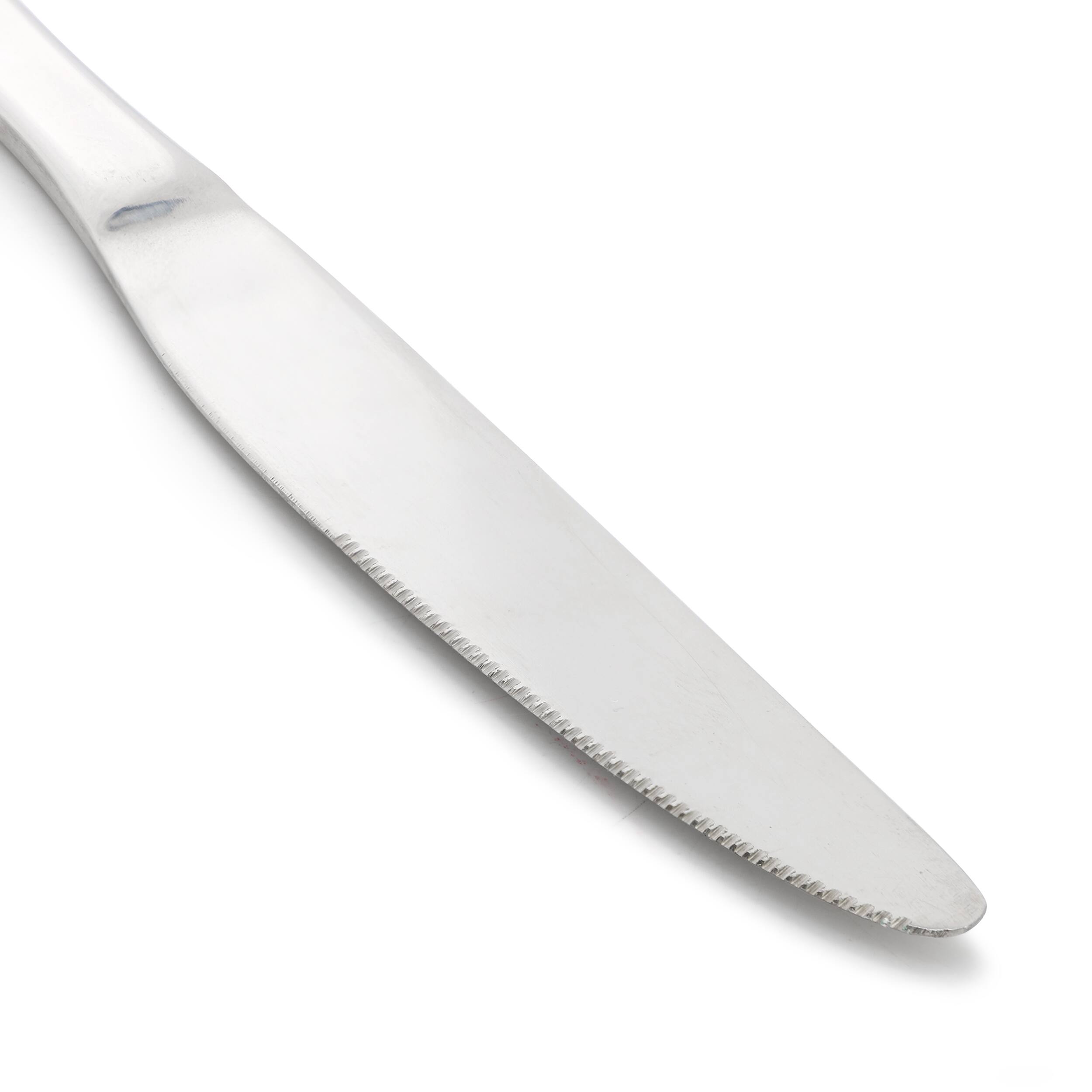 Back. Gibson - Gibson Home Manchester 4 Piece Stainless Steel Dinner Knife Set - Silver.