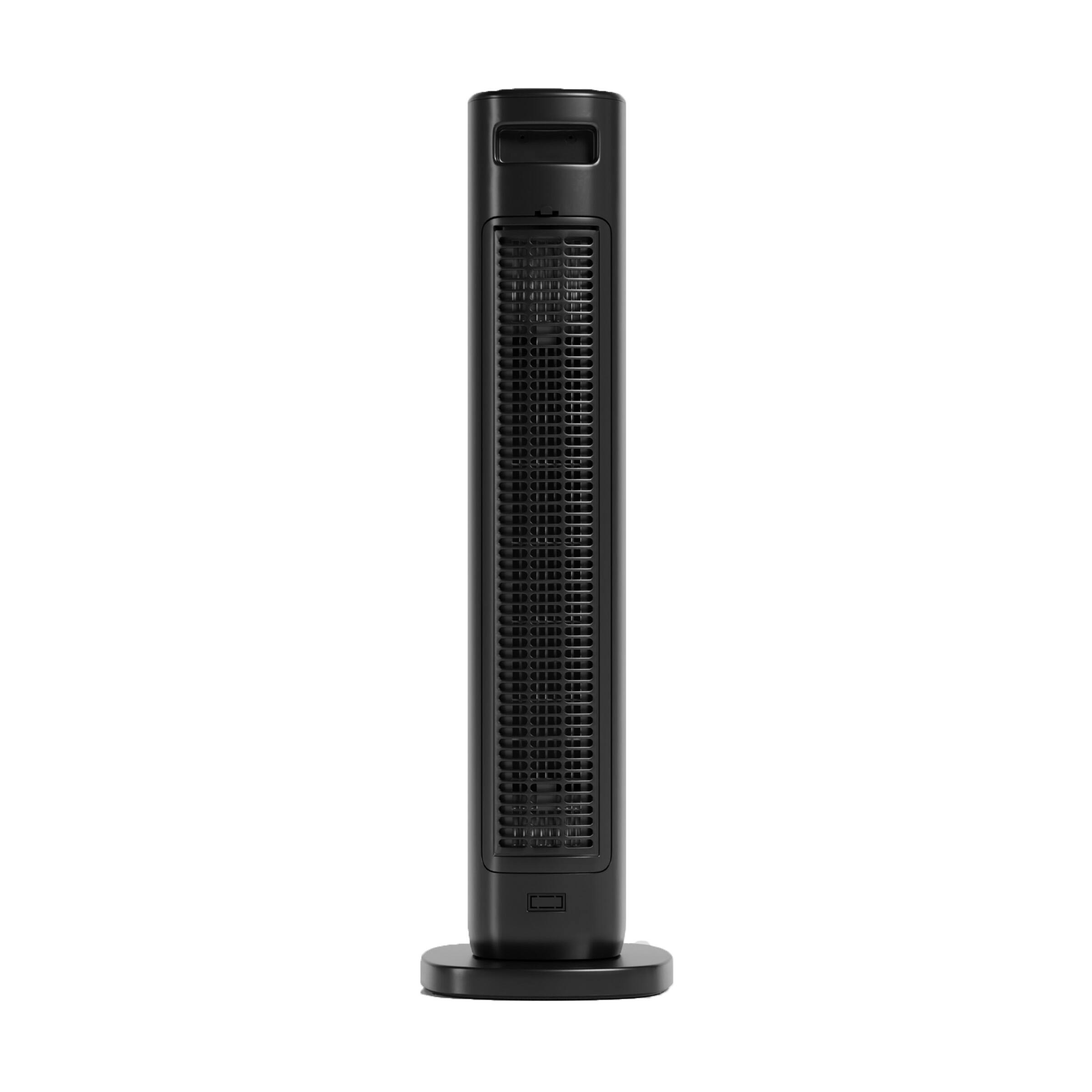 Back. Emerson - Emerson SmartVoice 32" Tower Space Heater, 40+ Voice Commands, No APP, No WIFI, Oscillation, Timer, Remote Control 1500W - Black.
