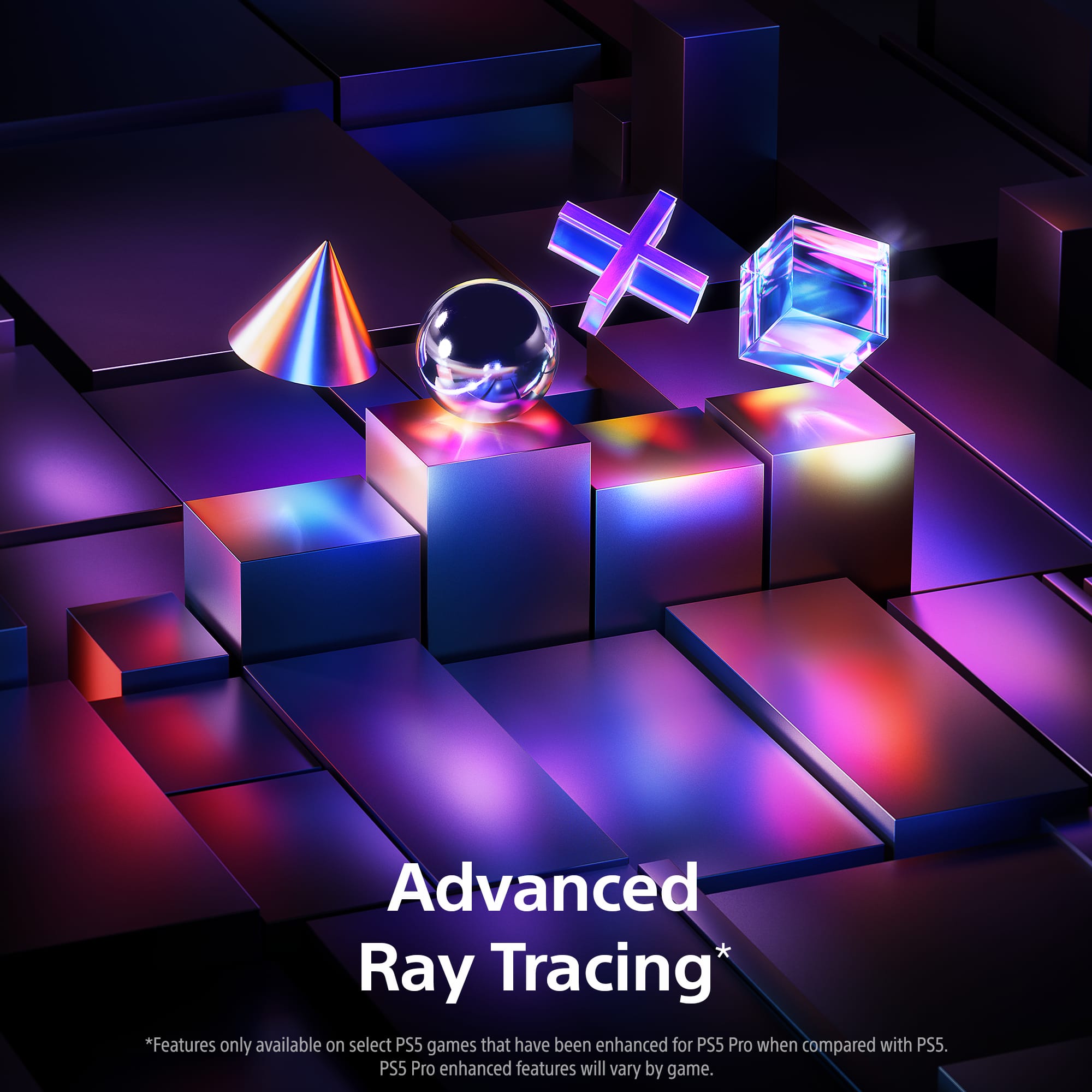 Advanced Ray Tracing*
*Features only available on select PS5 games that have been enhanced for PS5 Pro when compared with PS5. PS5 Pro enhanced features will vary by game.