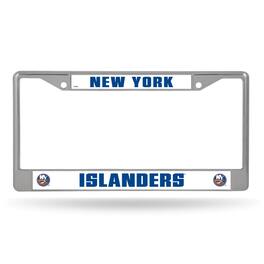Rico Industries - New York Islanders NHL Chrome Metal License Plate Frame - Multi