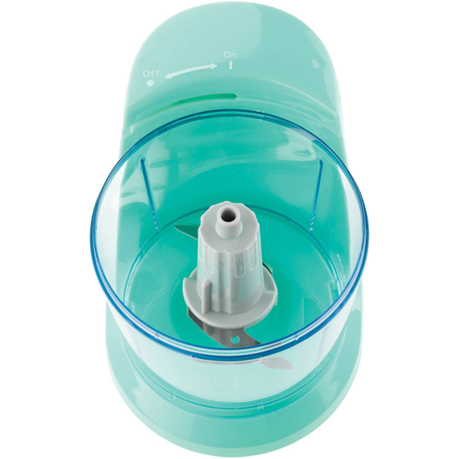 Left. Brentwood - Brentwood 1.5 Cup Mini Food Chopper in Blue - Blue.