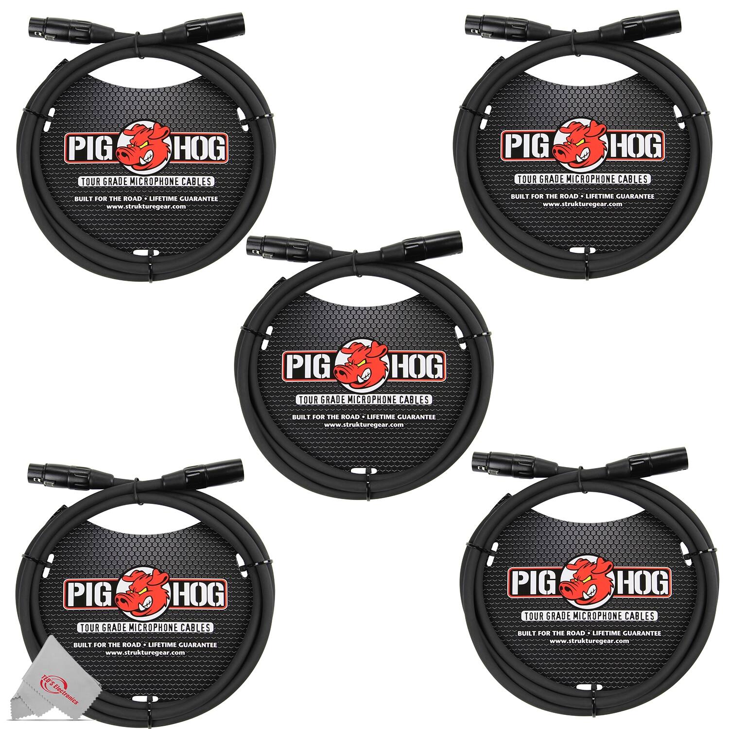 PIG HOG TOUR GRADE MICROPHONE CABLES  
BUILT FOR THE ROAD - LIFETIME GUARANTEE  
www.strukturegear.com