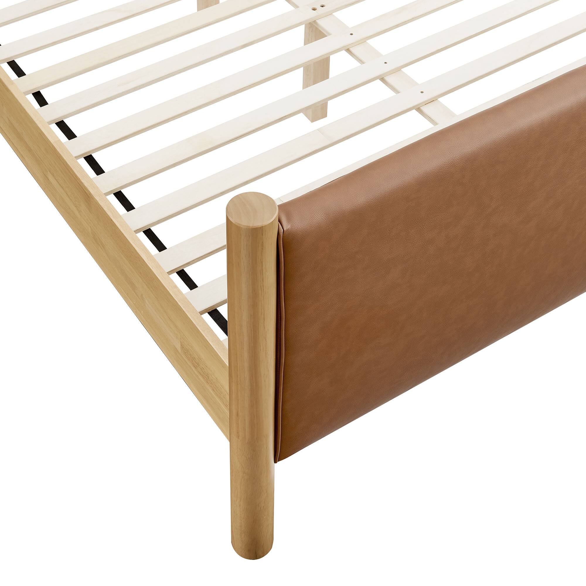 Alt View 4. Modway - Alva Queen Wood Canopy Platform Bed - Brown.