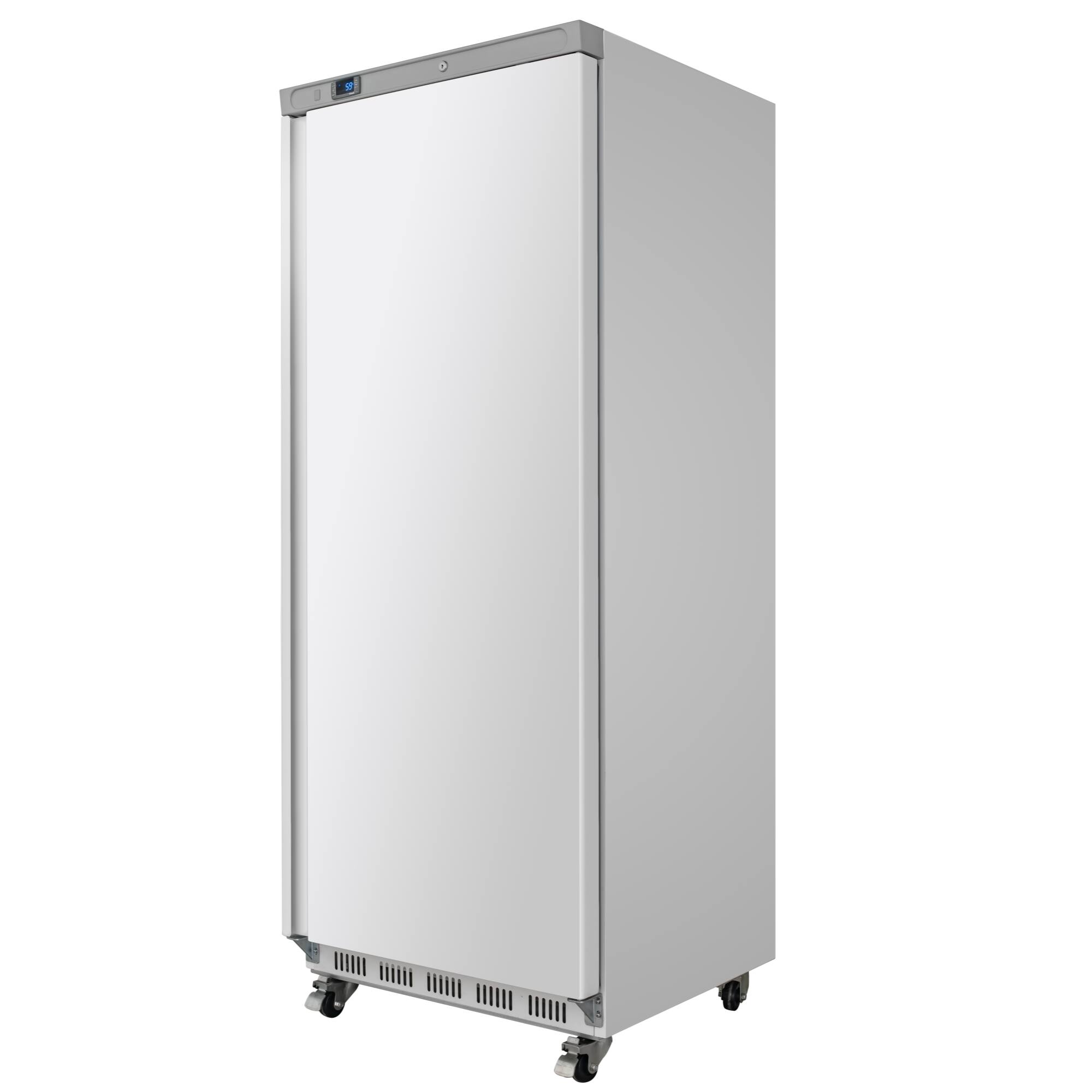 Alt View 3. Koolmore - 30 in. Commercial One Door Convertible Reach-In Refrigerator/Freezer with 25 Cu. Ft. Capacity in White, ETL Listed - White.