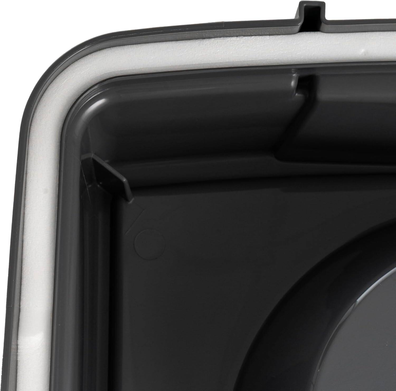 Alt View 8. IRIS USA - IRIS Elevated Dog Bowls, Airtight Pet Food Storage 47 Lbs, Dark Gray - Gray.