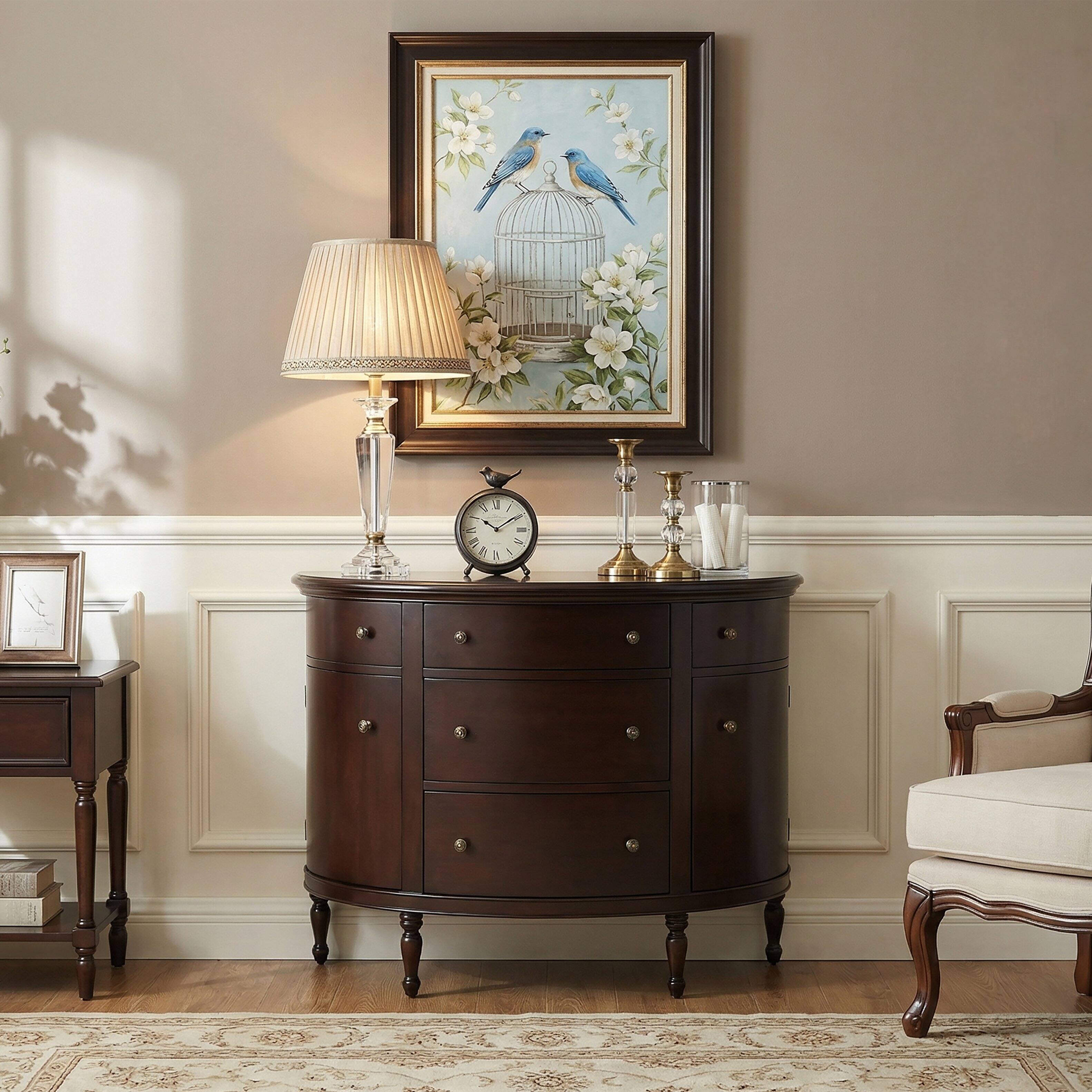 Butler Specialty Bedford 41 in. W Demilune Traditional Console Table ...