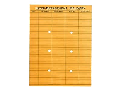 Quality Park - Self Seal Kraft Self Seal Inter-Departmental Envelope 10" x 13", 100/Box (QUA63664) - Brown Kraft