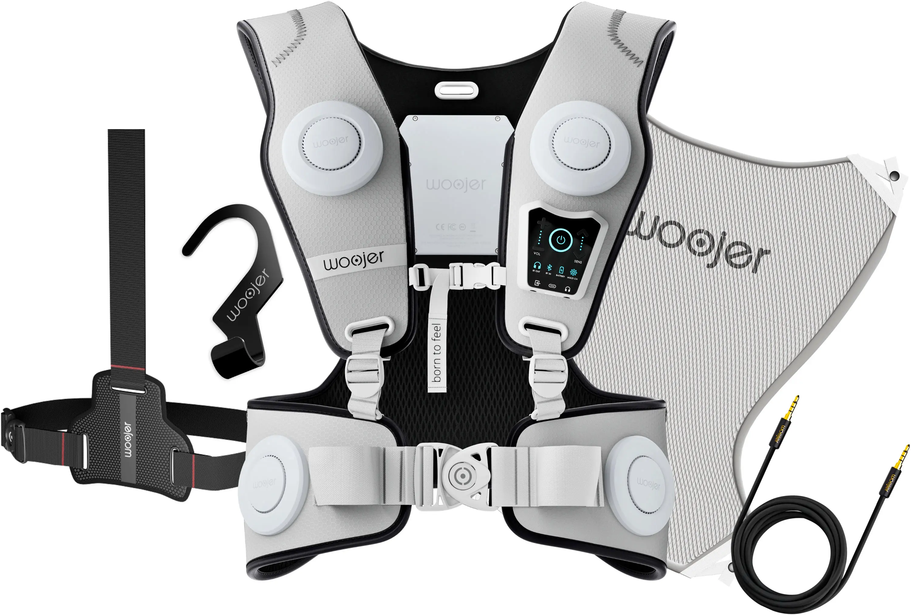 Woojer - Made for Meta High Fidelity Haptic Vest 3 - Special Gamer Bundle.