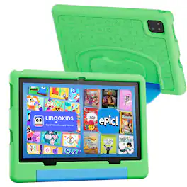 Contixo - A10 10" Educational Kids Tablet with Epic! and Lingokids 64GB with Parental Controls & Kid-Proof Case - Green