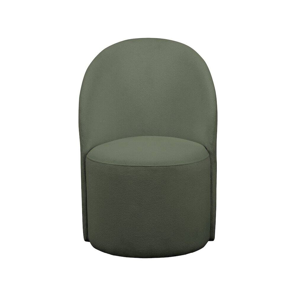 Alt View 3. Meridian Furniture - Hautely Green Boucle Fabric Accent Chair - Green.