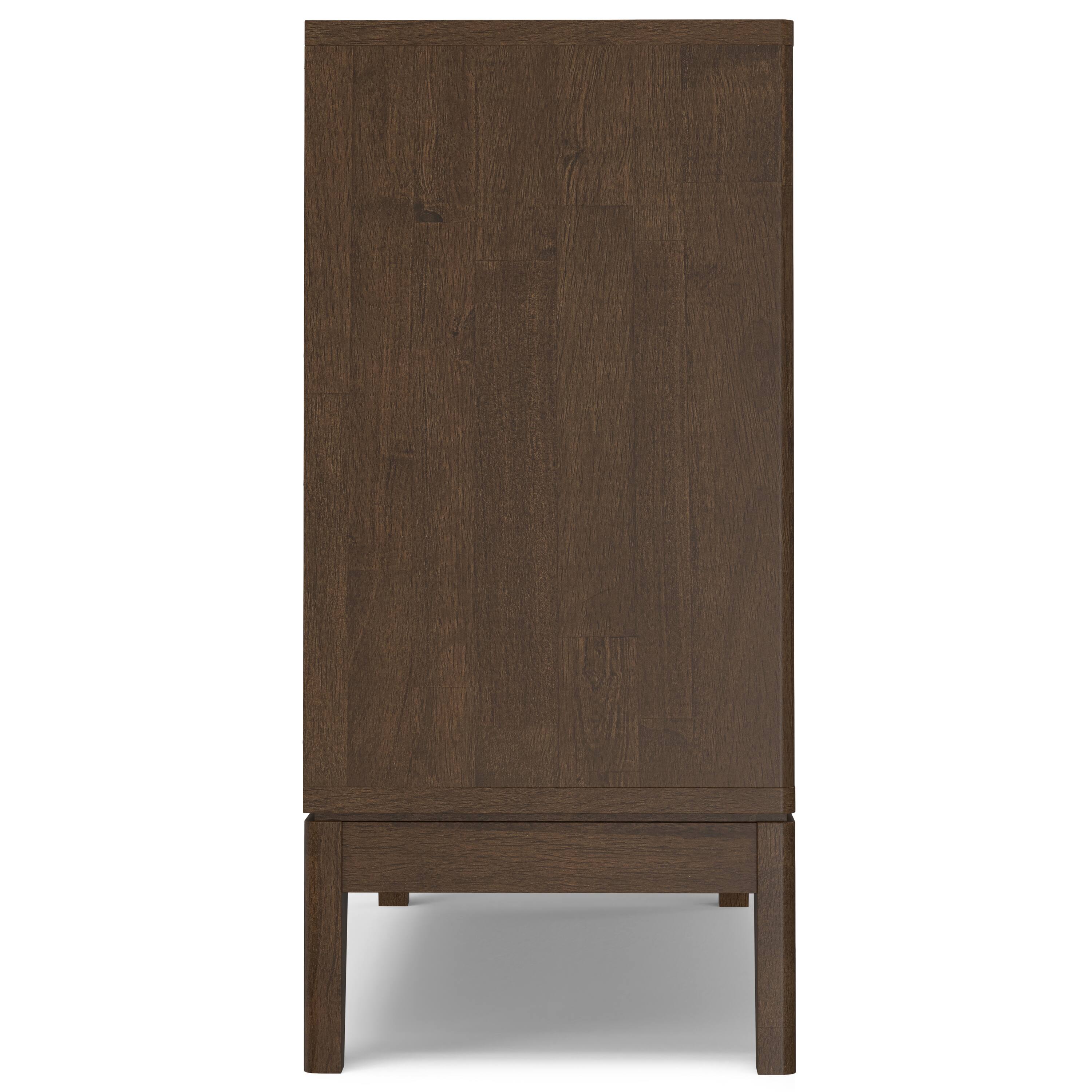 Alt View 4. Simpli Home - Simpli Home Harper 38 inch Wide Solid Wood 2 Door Sideboard Buffet in Walnut Brown - Walnut Brown.