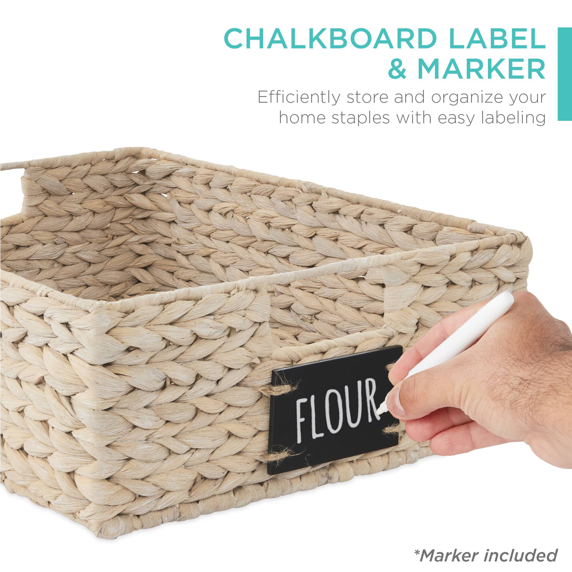 CHALKBOARD LABEL & MARKER

Efficiently store and organize your home staples with easy labeling

*Marker included