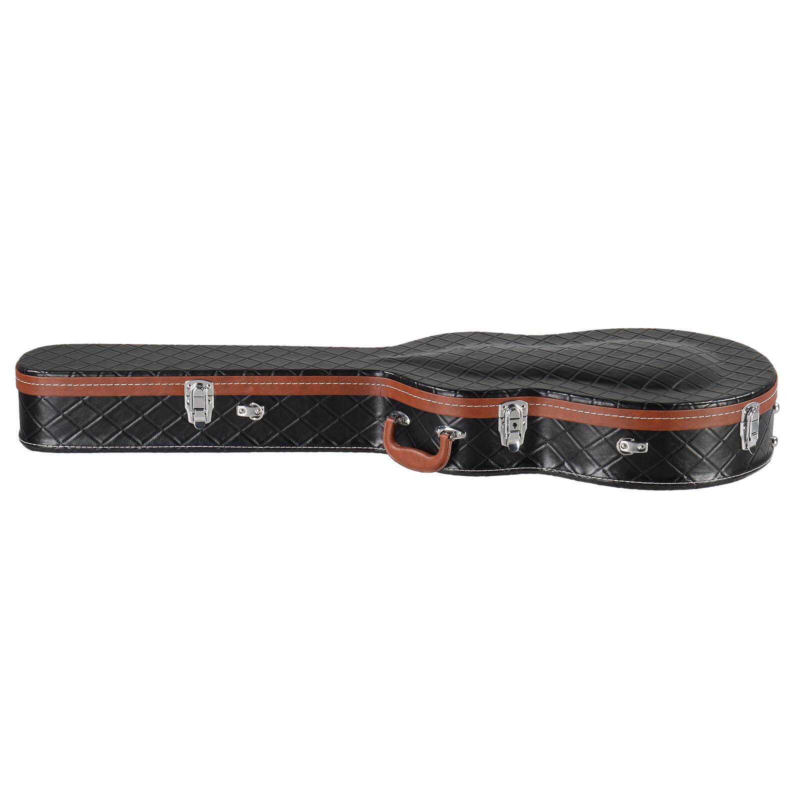 Alt View 2. Winado - Electric Guitar Hard Case,Wooden Hard-Shell 42-In Protective Carrying Case for 335-Style Semi-Hollow Hollowbody Guitar.