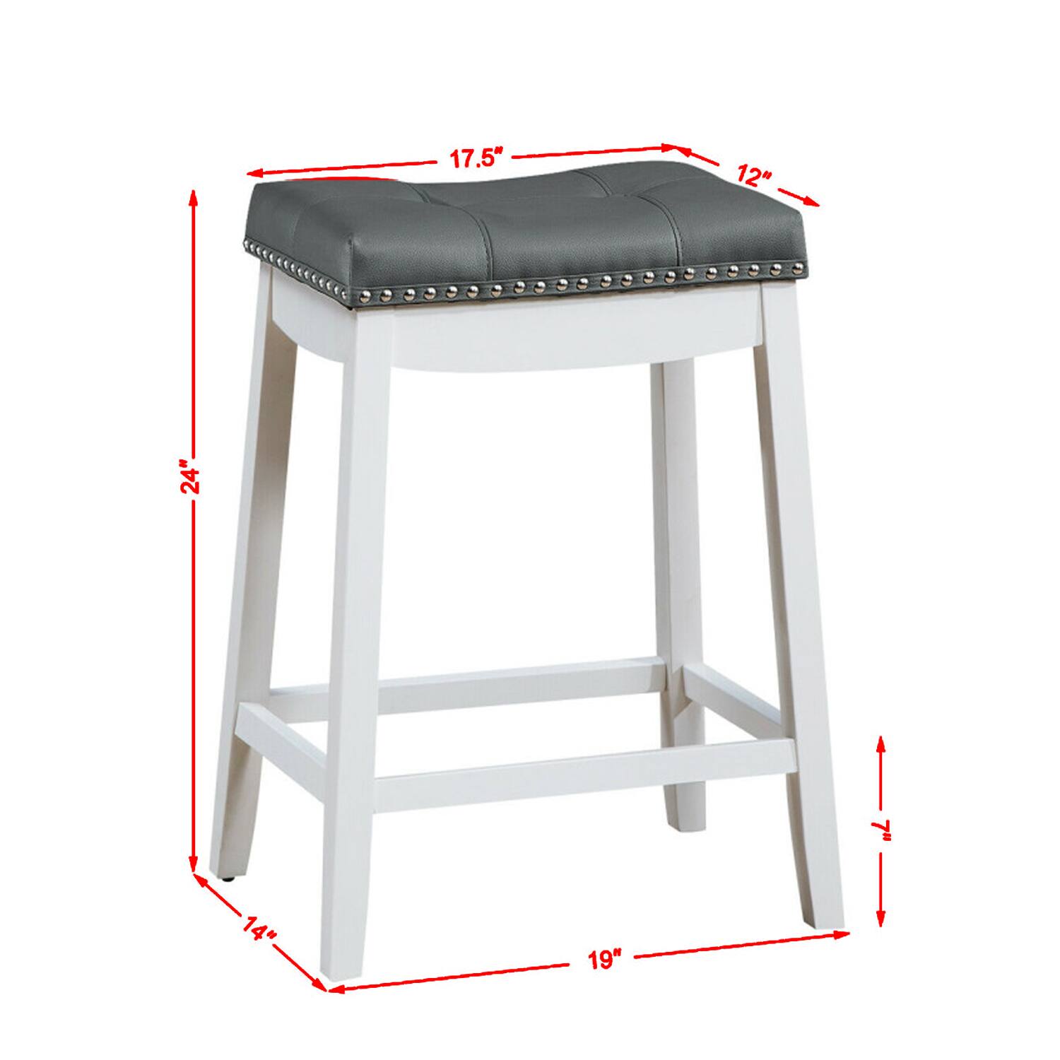 17.5" 12" 24" 14" 19"