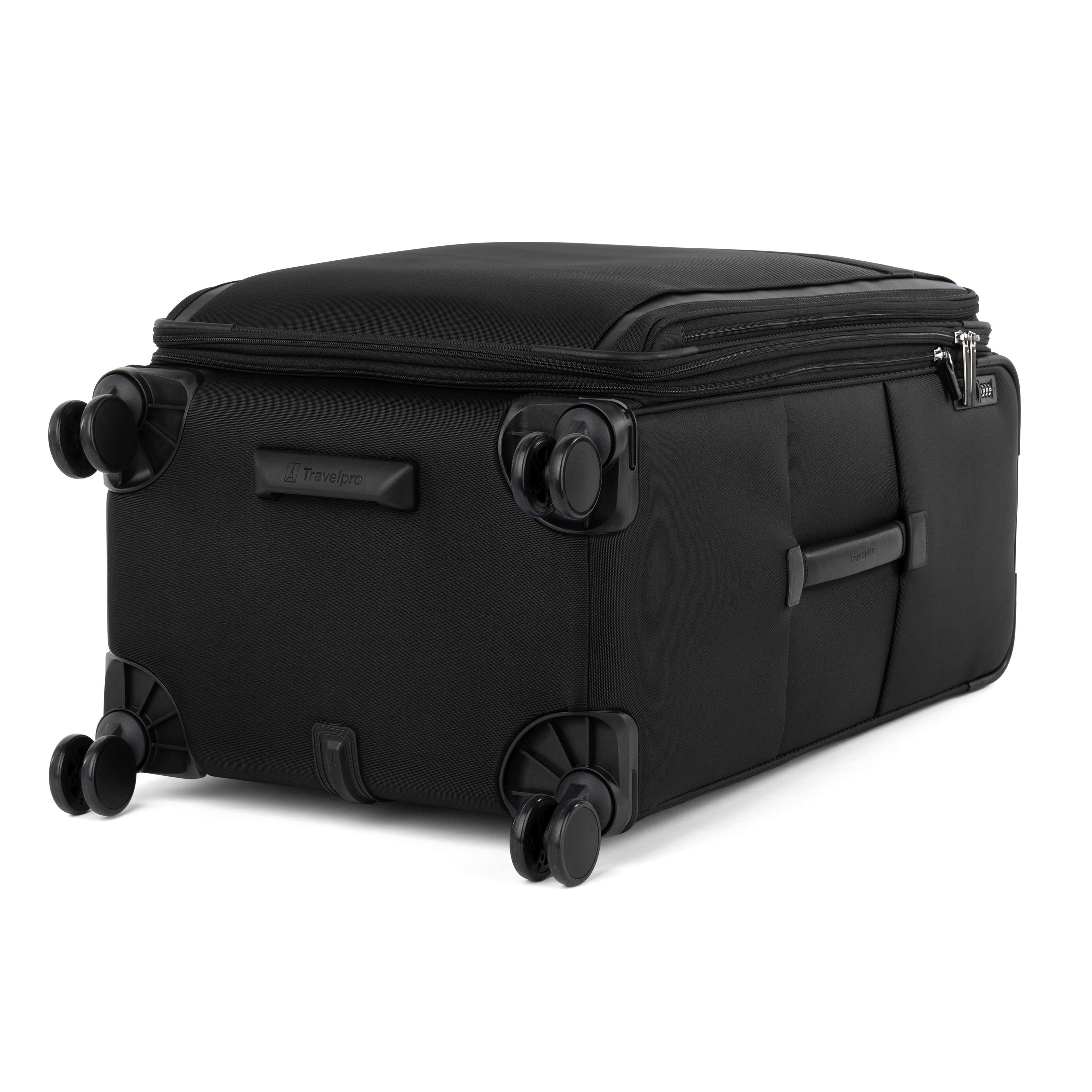 Alt View 4. Travelpro - Versapack + Lightweight Softside Expandable 29" Checked Spinner - Black.