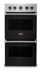 Viking - 27"Premiere Electric Double Oven - Onyx - Front_Zoom