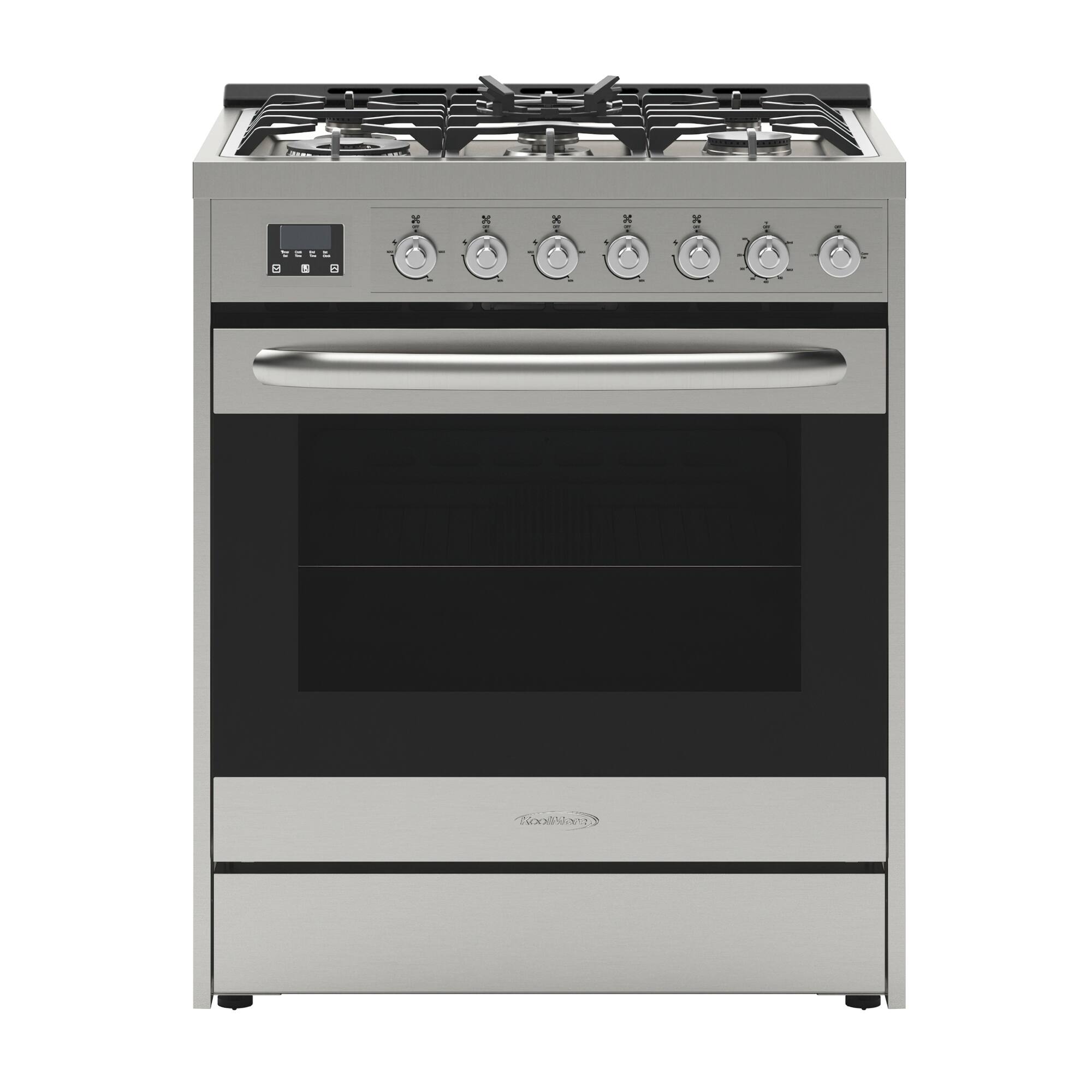 Koolmore - 30 in. Stainless-Steel Professional Gas Range, KM-FR30G-SS. - Stainless Steel
