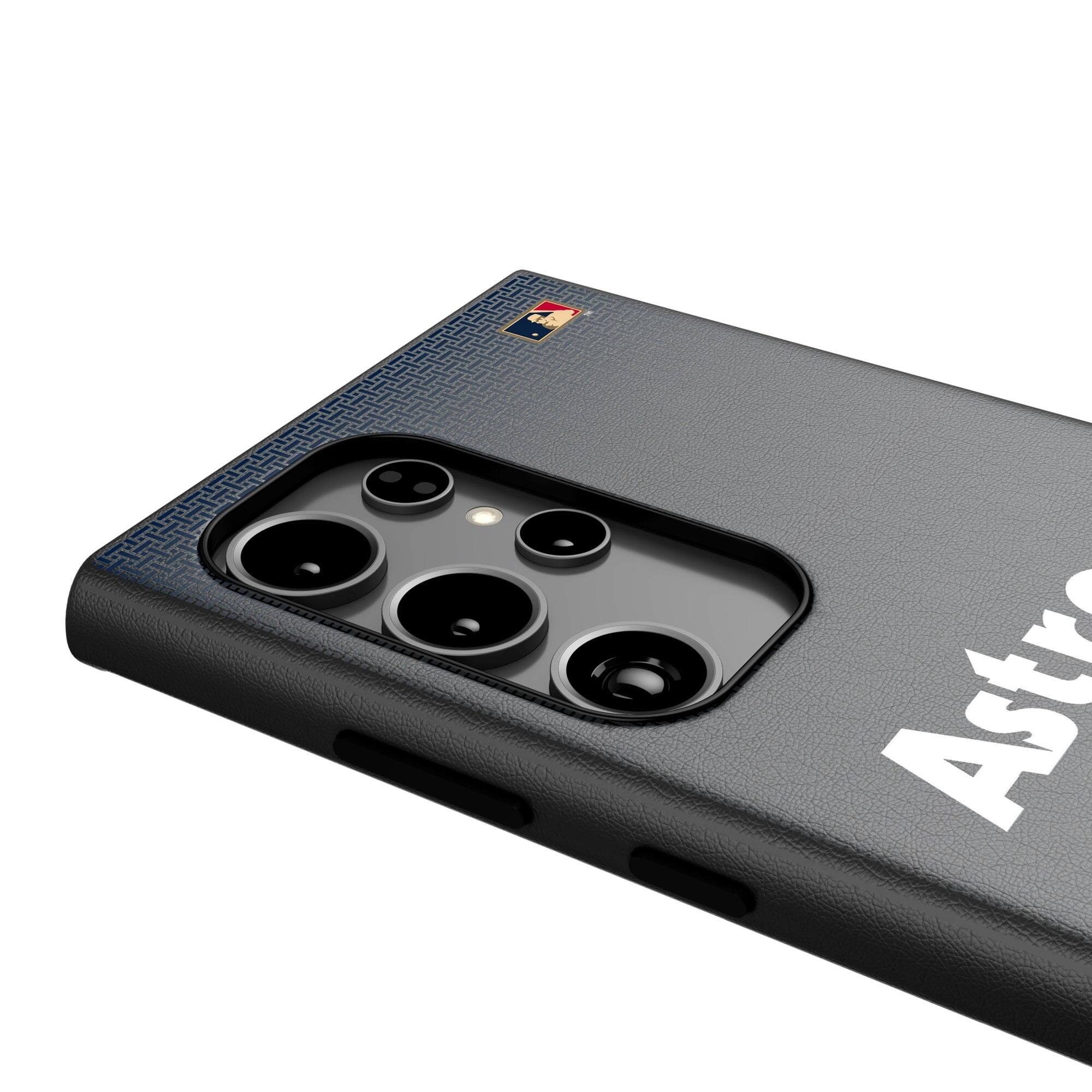 Alt View 3. Keyscaper - Houston Astros Cooperstown Collection 1975-1981 Galaxy Magnetic Bump Case - S24 Ultra - Black.