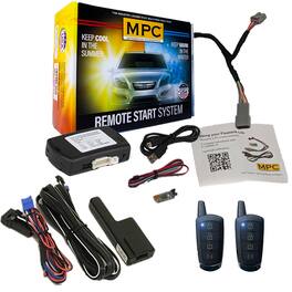 MPC - 4-Button 2-Way Remote Starter For 2018 Jeep Renegade - Plugin T-Harness - Black
