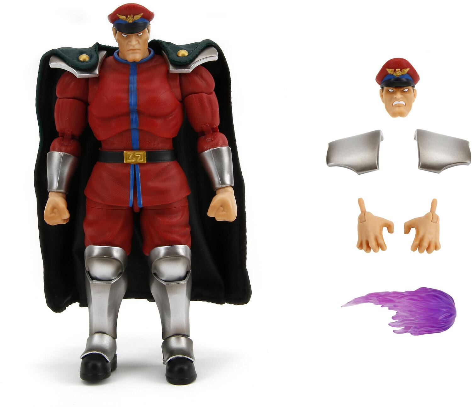 Alt View 1. Jada Toys - Jada Toys Street Fighter II M. Bison 6-in Articulated Collectible Action Figure - Multicolor.