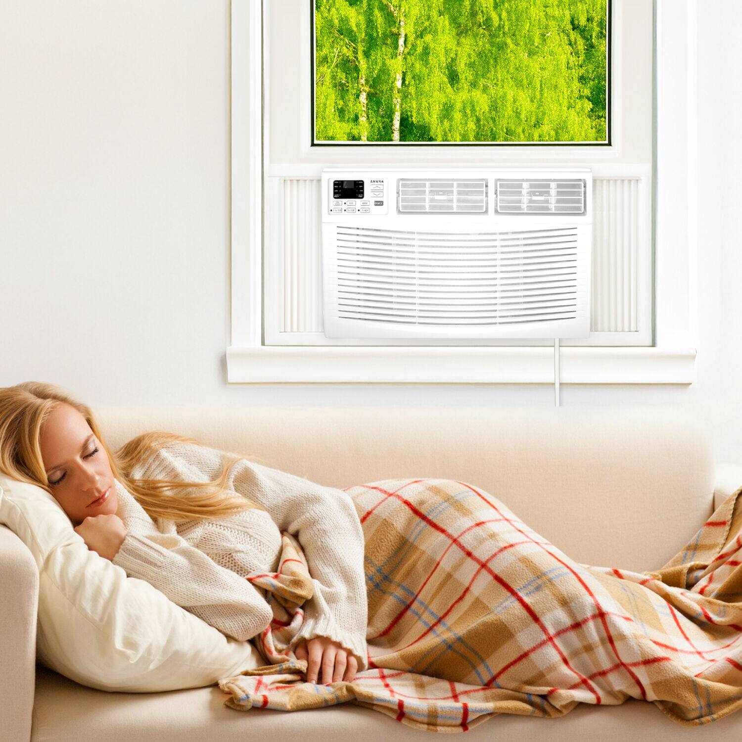 Alt View 25. Amana - 24,000 BTU 1,500 Sq. Ft. 230230V  Window-Mounted Air Conditioner with Remote Control - White.