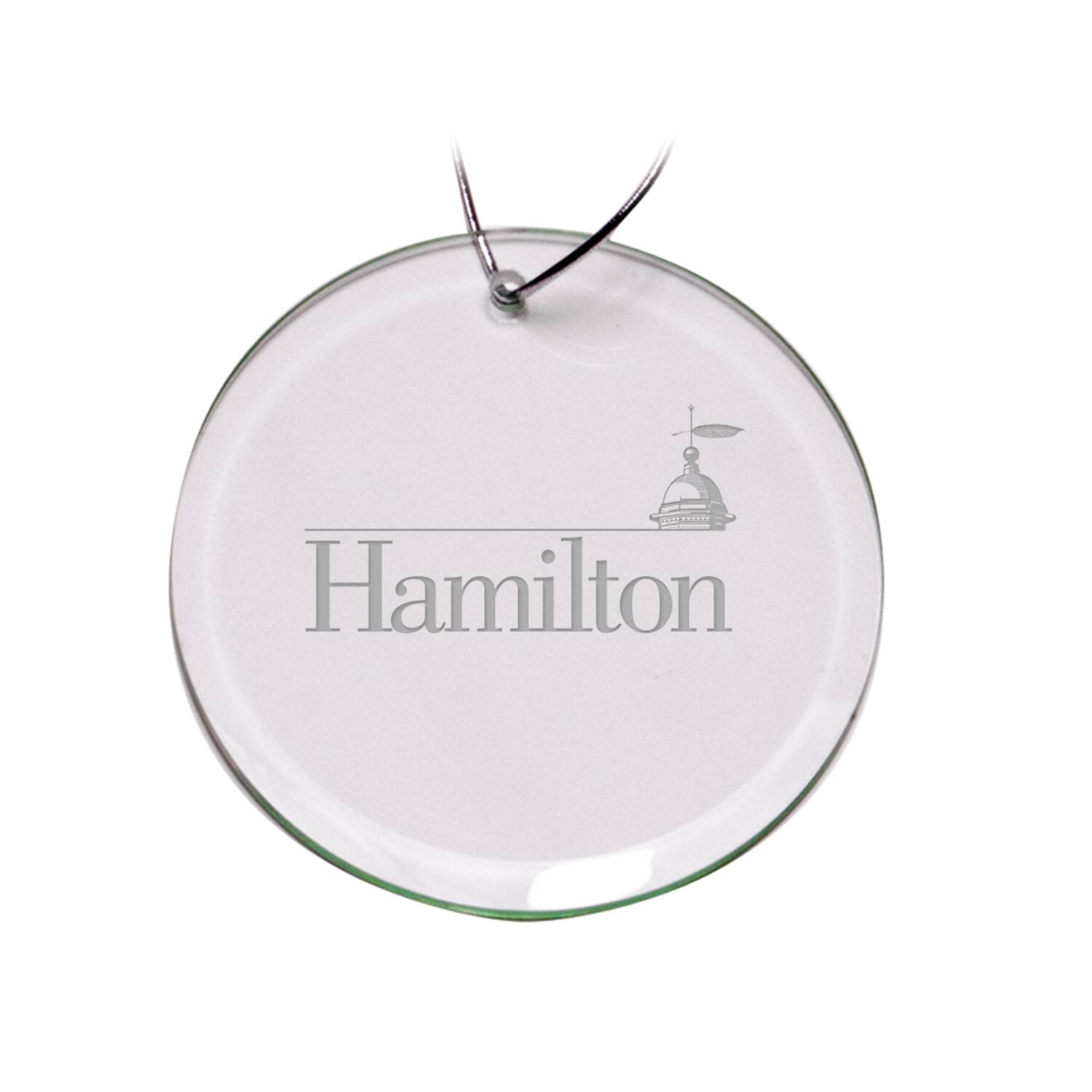 Front. Jardine - Hamilton Continentals 3'' Glass Round Ornament - Multicolor.